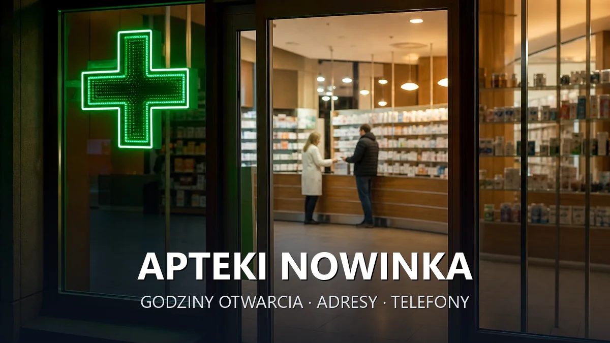 Apteki Nowinka, powiat augustowski - adresy, telefony, godziny otwarcia