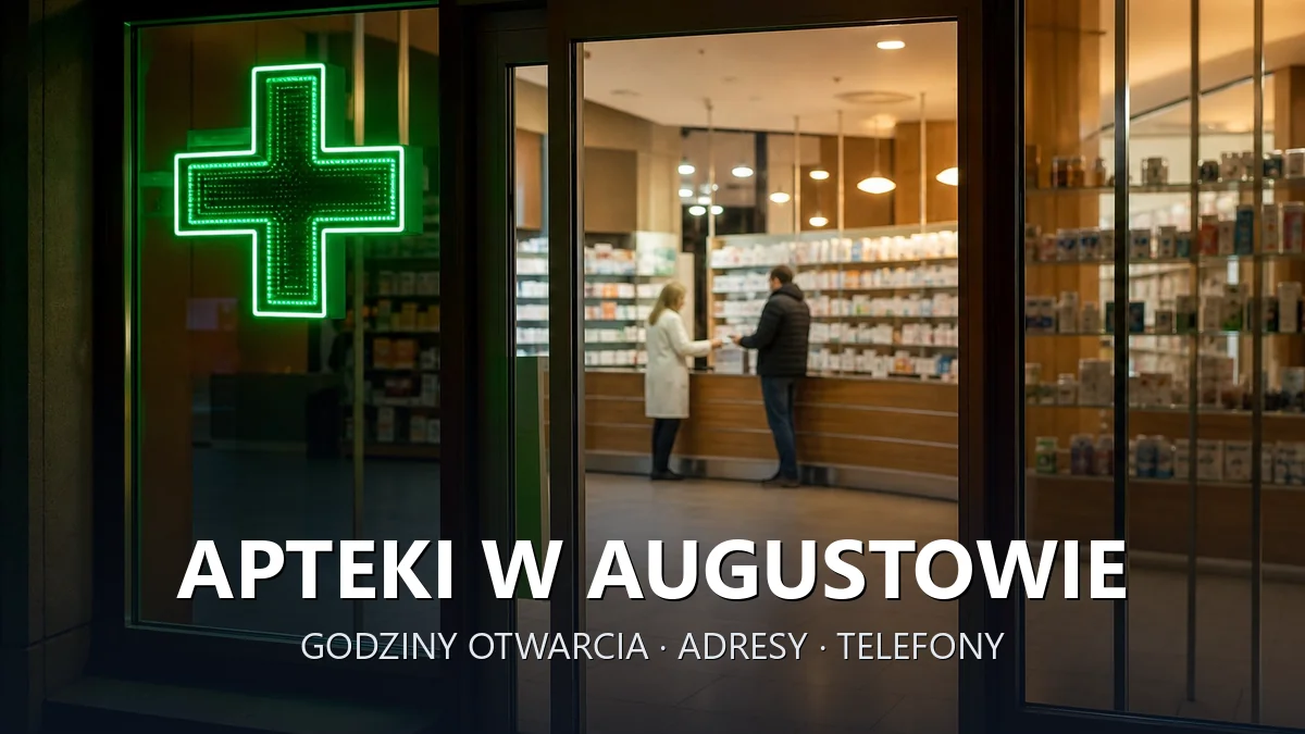 Apteki w Augustowie - godziny otwarcia i dyżury