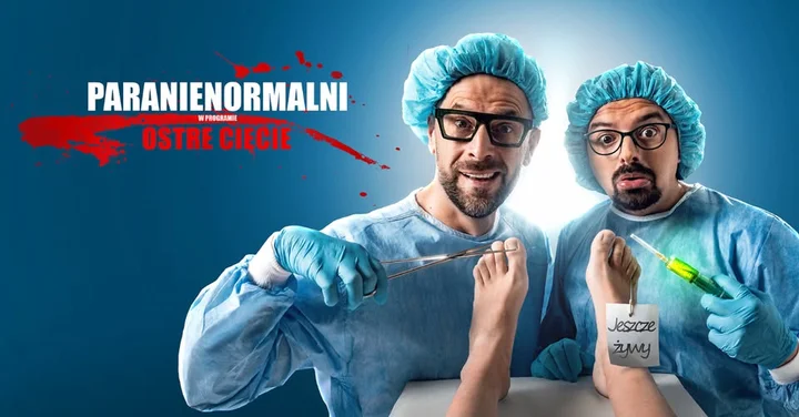 Grafika promocyjna wydarzenia Paranienormalni w Augustowie – „Ostre Cięcie”