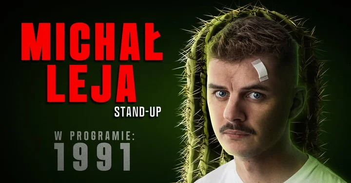 Grafika promocyjna wydarzenia AUGUSTÓW: Michał Leja — „1991” (stand-up)