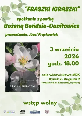 Fraszki igraszki – spotkanie z Bożeną Bońdzio-Daniłowicz