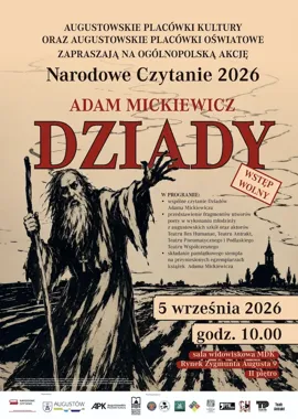 Narodowe Czytanie 2026 – Adam Mickiewicz „Dziady”