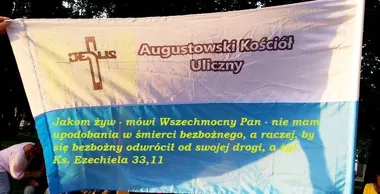 Grafika promocyjna wydarzenia Spotkanie Augustowskiego Kościoła Ulicznego – wspólna modlitwa