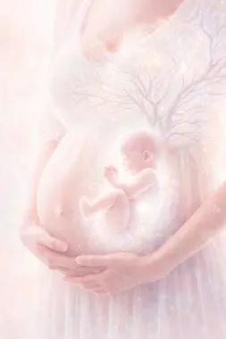 Grafika promocyjna wydarzenia Uzdrowienie Poczęcia i Okresu Prenatalnego — warsztat (II edycja)