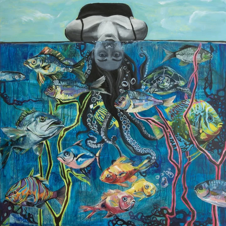 Grafika promocyjna wydarzenia Wystawa malarstwa Emilii Wiszniewskiej „Między oddechem a kolorem”