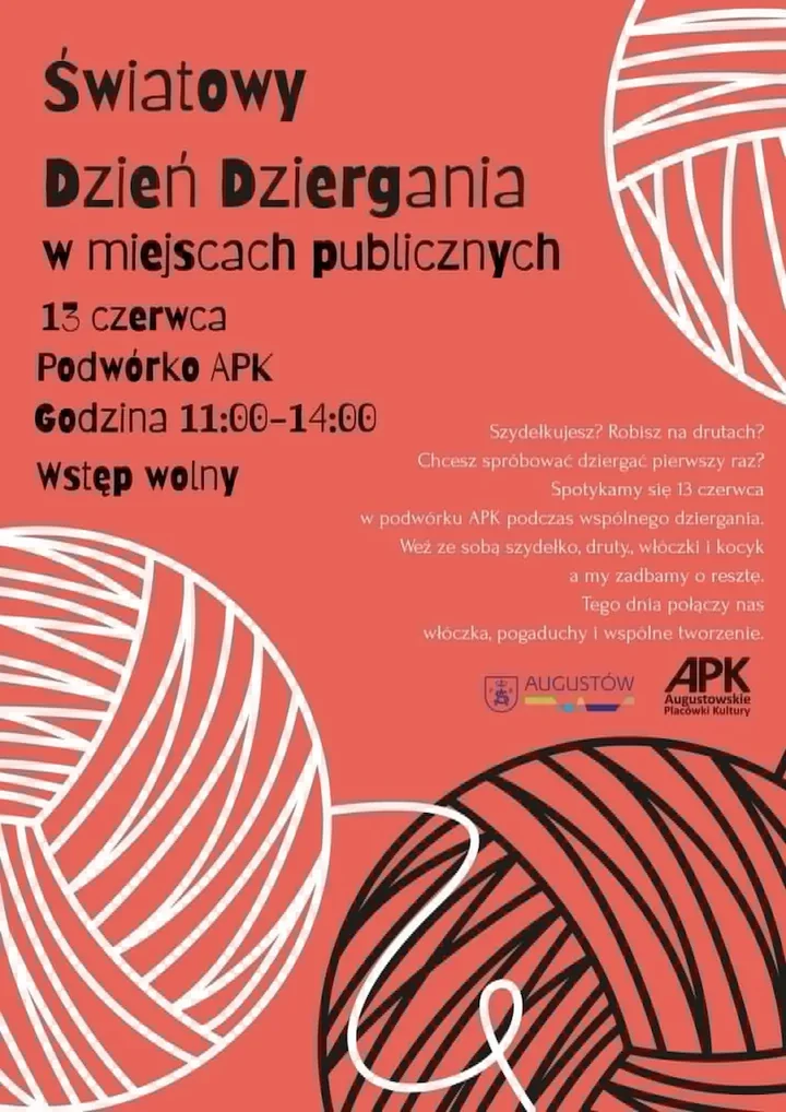 W Augustowie dzierganie wyjdzie do podwórza MDK. Spotkanie ma otwarty charakter