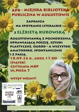 Poezja, sztuka i ogród w jednym spotkaniu w augustowskiej bibliotece
