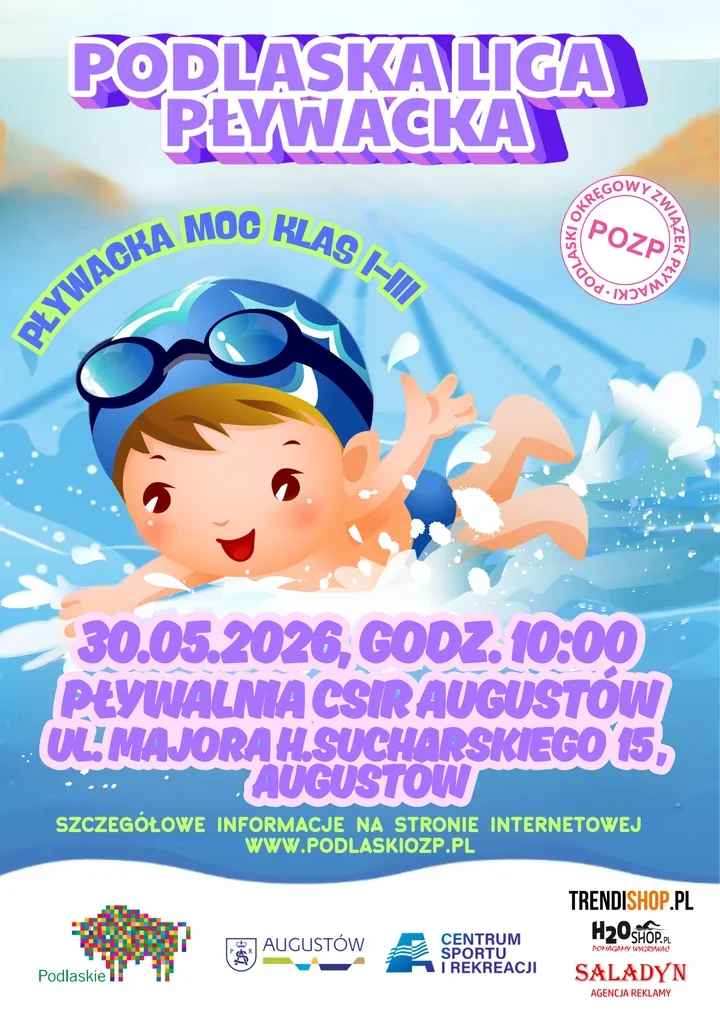 Małe ponty, wielkie emocje - dziecięce pływanie przejmie Augustów