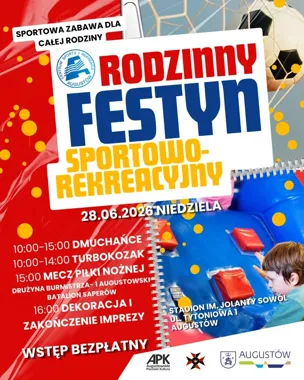 Augustów szykuje rodzinny festyn - stadion wypełnią sport i zabawa