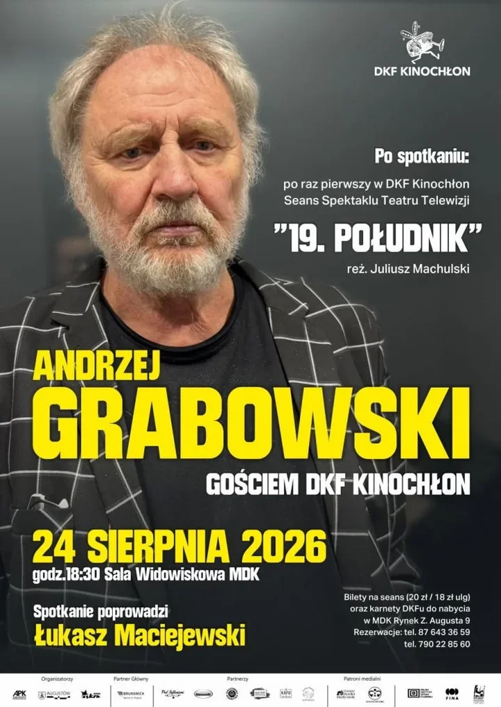 Andrzej Grabowski w Augustowie. Po spotkaniu niezwykły seans