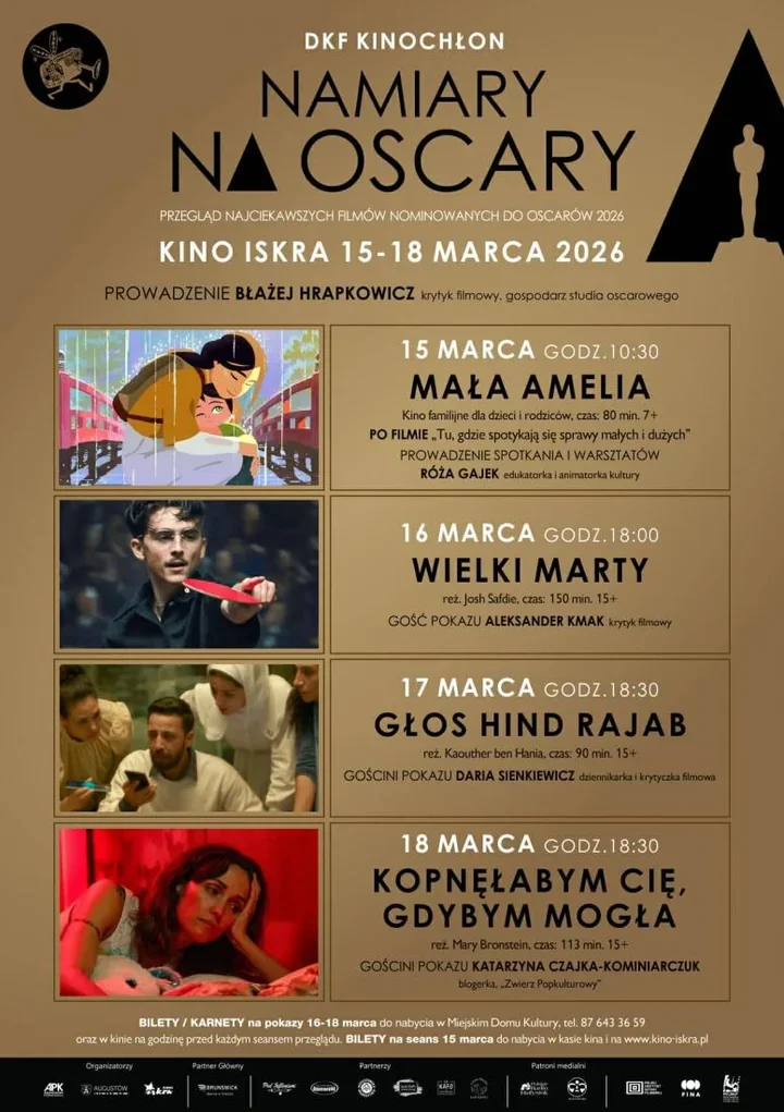 Oscarowe seanse w kinie Iskra – cztery dni filmowych emocji w połowie marca