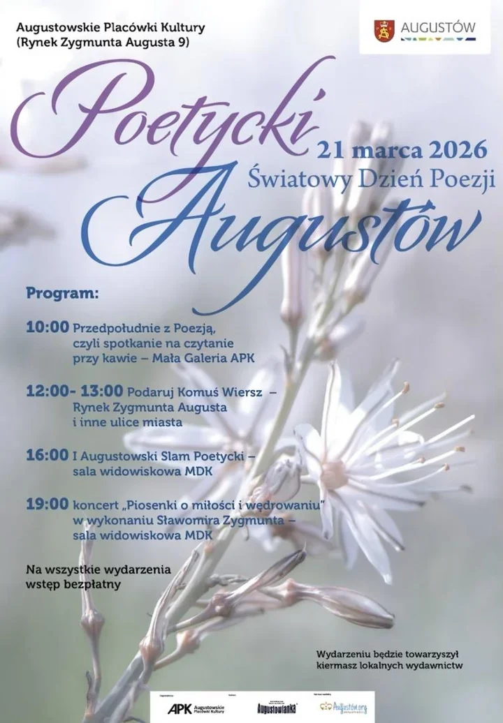 Poezja na ulicach, w kawiarniach i na scenie – Poetycki Augustów debiutuje