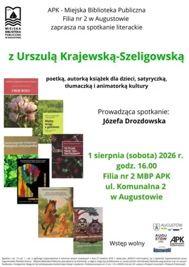Poetka, satyryczka i autorka książek dla dzieci spotka się z czytelnikami