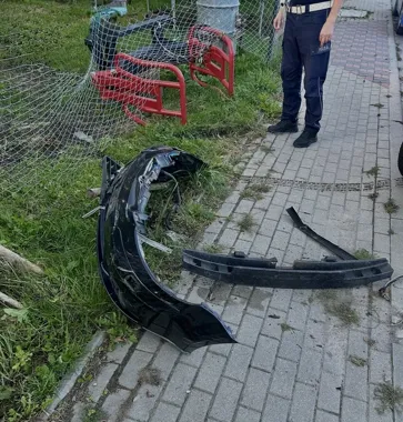 Pościg w Augustowie zakończył się na łyżce ładowacza. Kierowca miał 2 promile