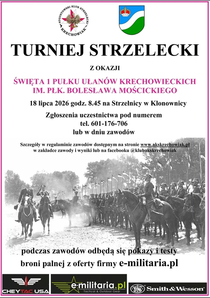 Celne oko i ułańska tradycja spotkają się na strzelnicy w Klonownicy