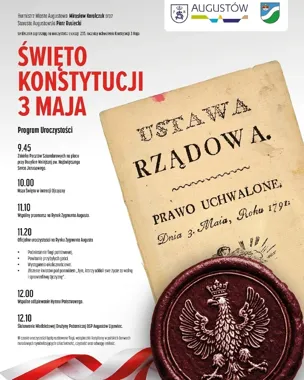 W Augustowie szykują obchody Konstytucji i marsz ulicami miasta