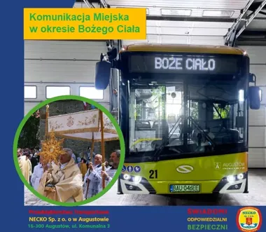 Autobusy pojadą jak w niedzielę. Sprawdź zmiany w komunikacji miejskiej na Boże Ciało