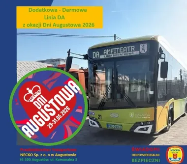 Darmowy autobus pojedzie na Dni Augustowa prosto pod amfiteatr