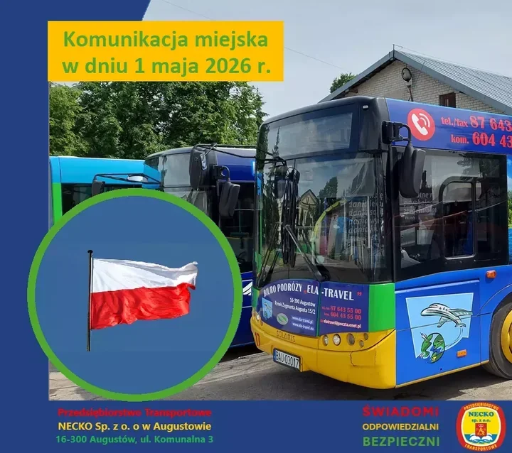 W świąteczny piątek autobusy pojadą jak w niedzielę. Kasa w Augustowie będzie zamknięta